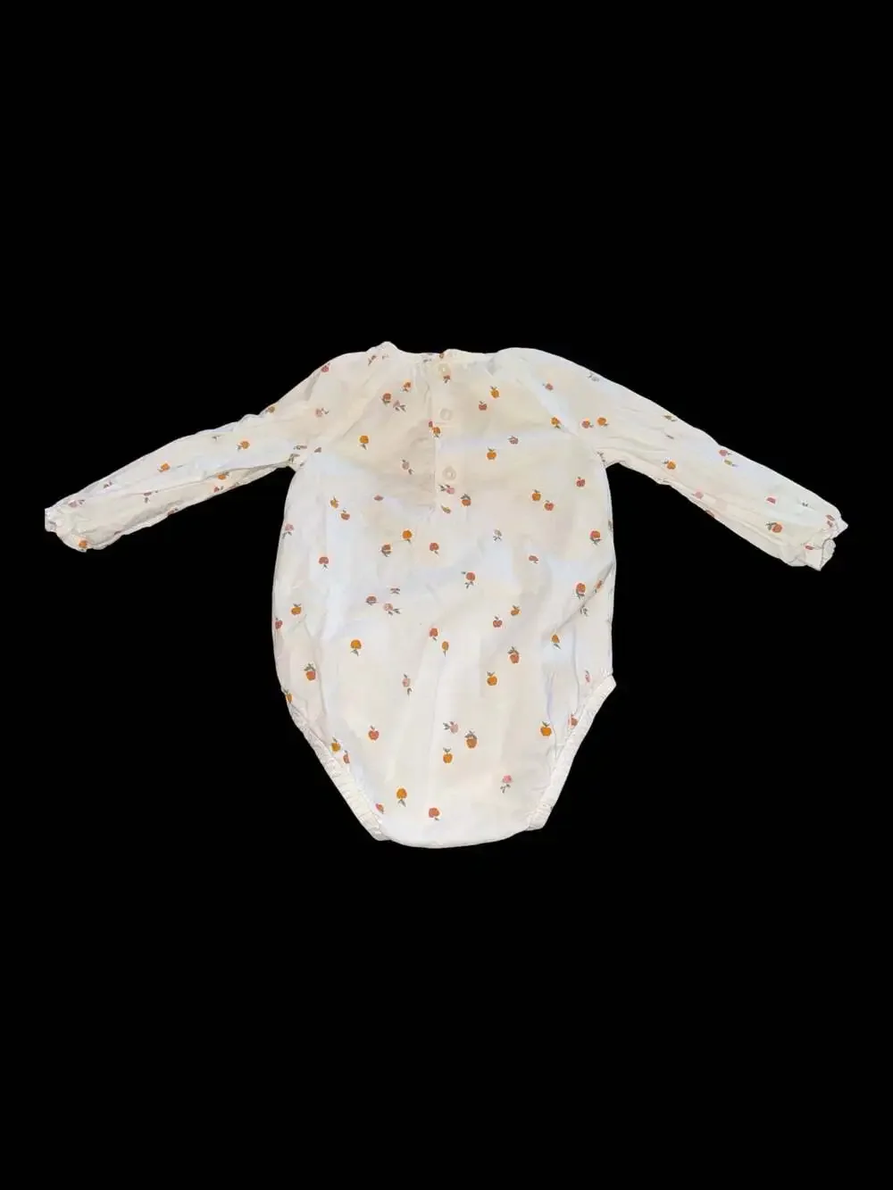 Carter's Infant Long Sleeve Bodysuit with Apple Print, Size 12M